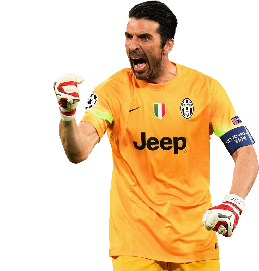 And Neymar - Buffon With No Background (993x1039), Png Download