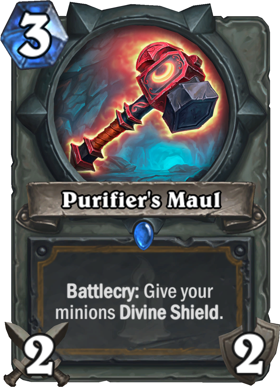 Purifiersmaul - Hearthstone Weapon Cards (2000x2000), Png Download