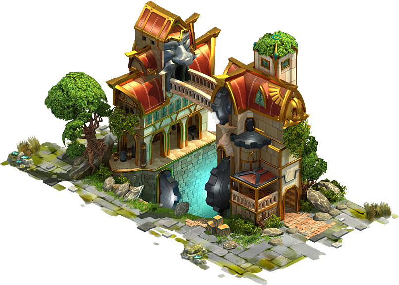 D Supply Workshop Elves 02 Cropped - Elf (805x575), Png Download