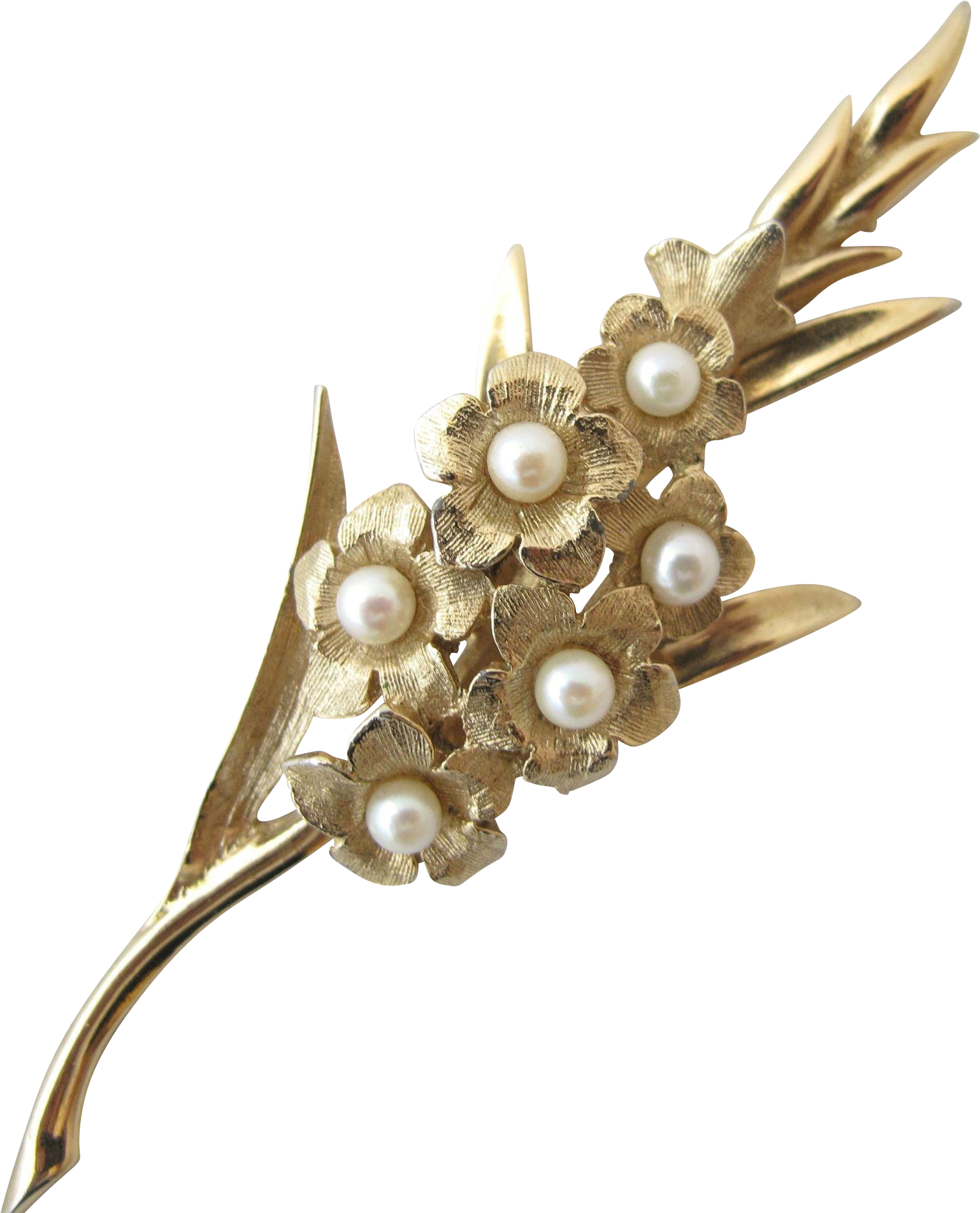 Vintage Boucher 8373p Gladiolus Flower Pin Gladiolus - Gladioli Brooch (1903x1903), Png Download