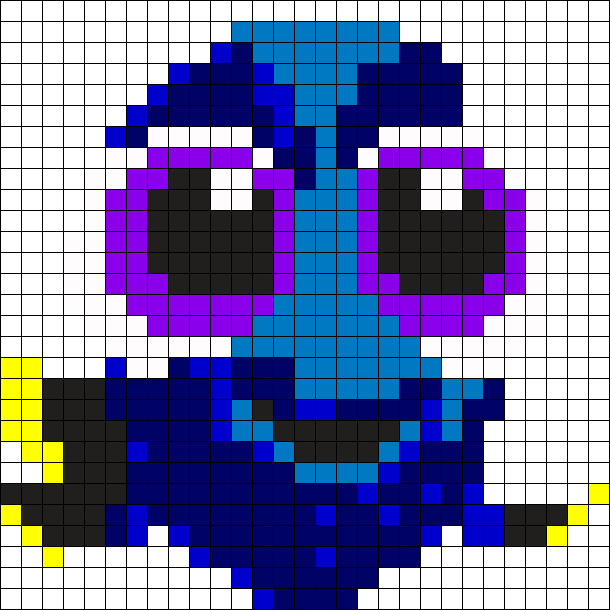 Baby Dory Perler Bead Pattern / Bead Sprite - Film (610x610), Png Download