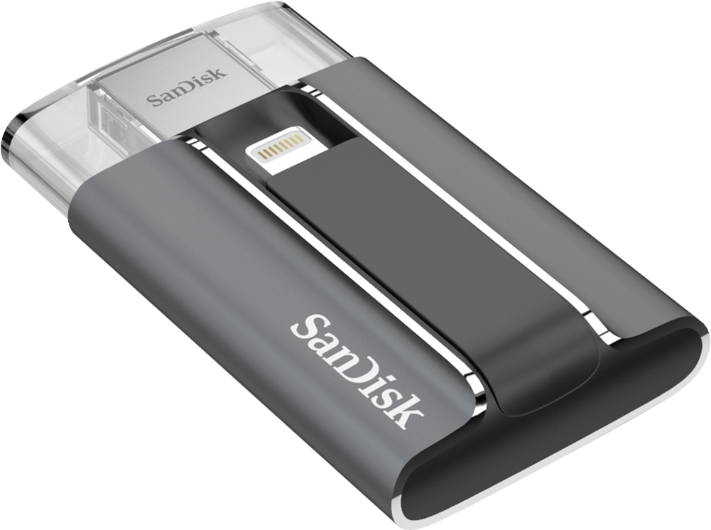 Sandisk Ixpand Flash Drive - Sandisk Ixpand 128gb Flash Drive For Iphone (1000x1000), Png Download