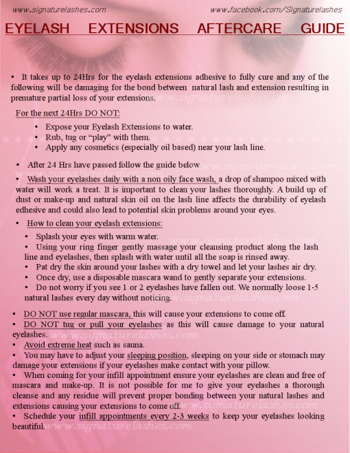 Eyelash Extensions After-care - Semi Permanent Eyelash Aftercare (510x659), Png Download
