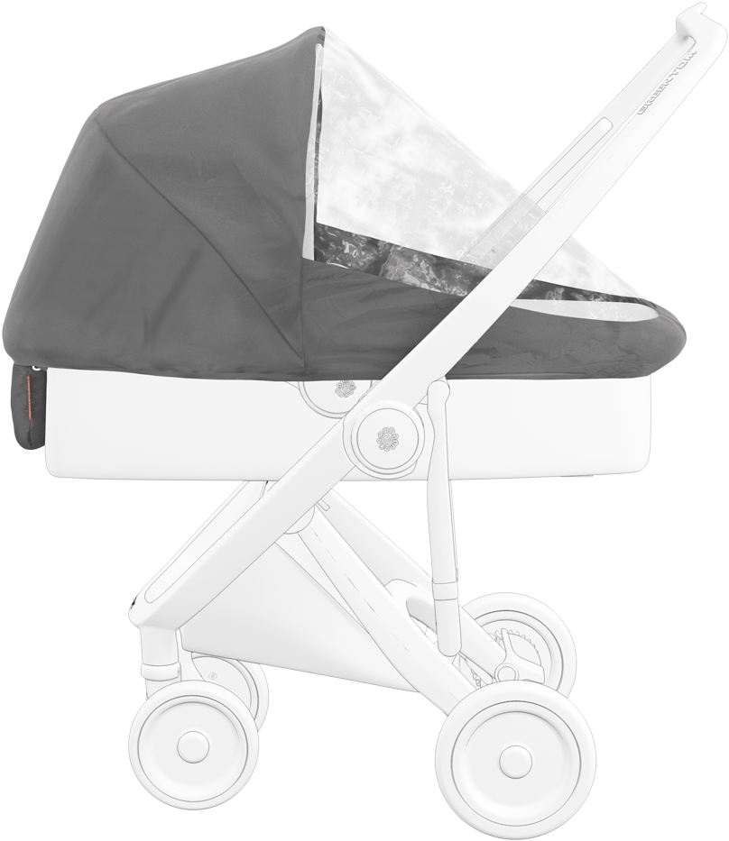 Greentom Carrycot / Reversible Bolsa Para La Lluvia - Greentom Raincover Reversible Seat & Carrycot (1000x1000), Png Download