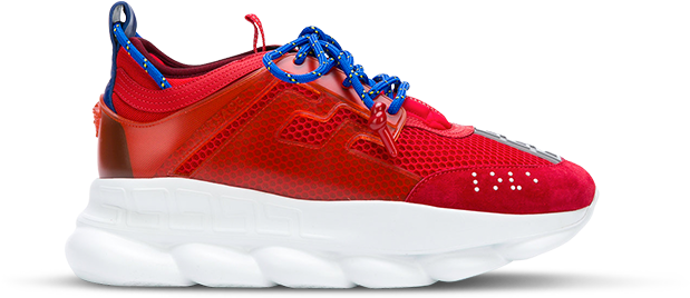 versace shoes red