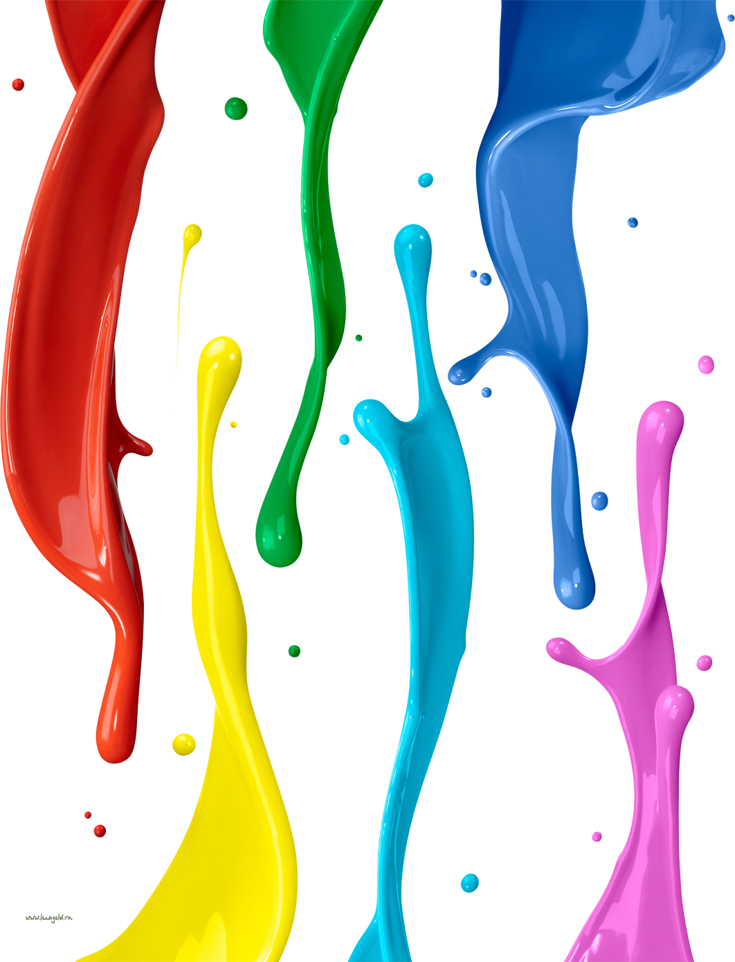 Потёки Краски - Painting Colors Pict High Resolution (1062x1390), Png Download