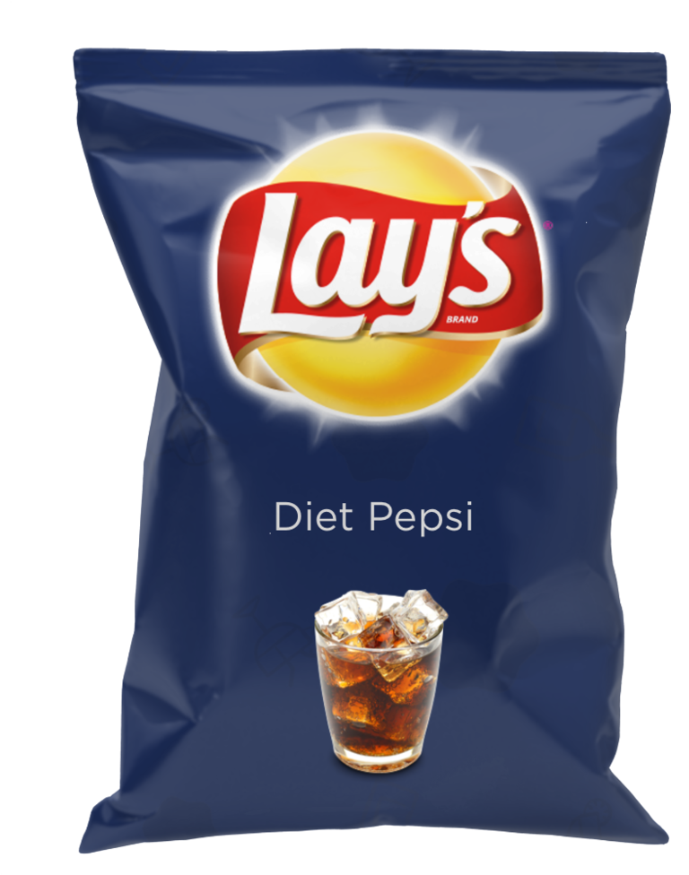 Diet Pepsi Lays - Baked Potato Lays Chips (1000x1000), Png Download
