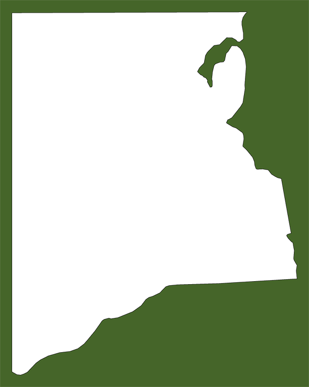 A Plain Frame Map Of Clay - Map (613x768), Png Download