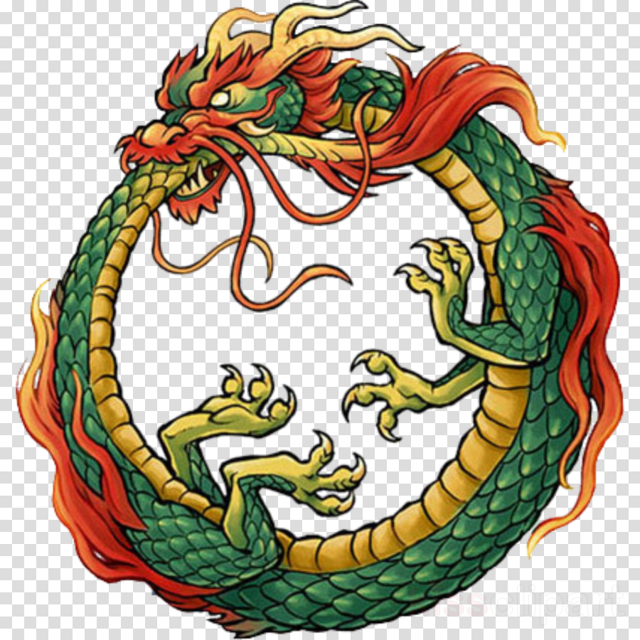 Japanese Dragon Ouroboros Dragon (900x900), Png Download