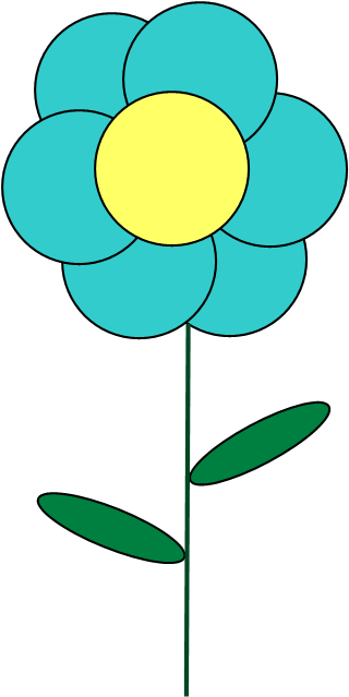 Flowers For Blue Flowers Clip Art - Little Clip Art Flowers (1071x1071), Png Download