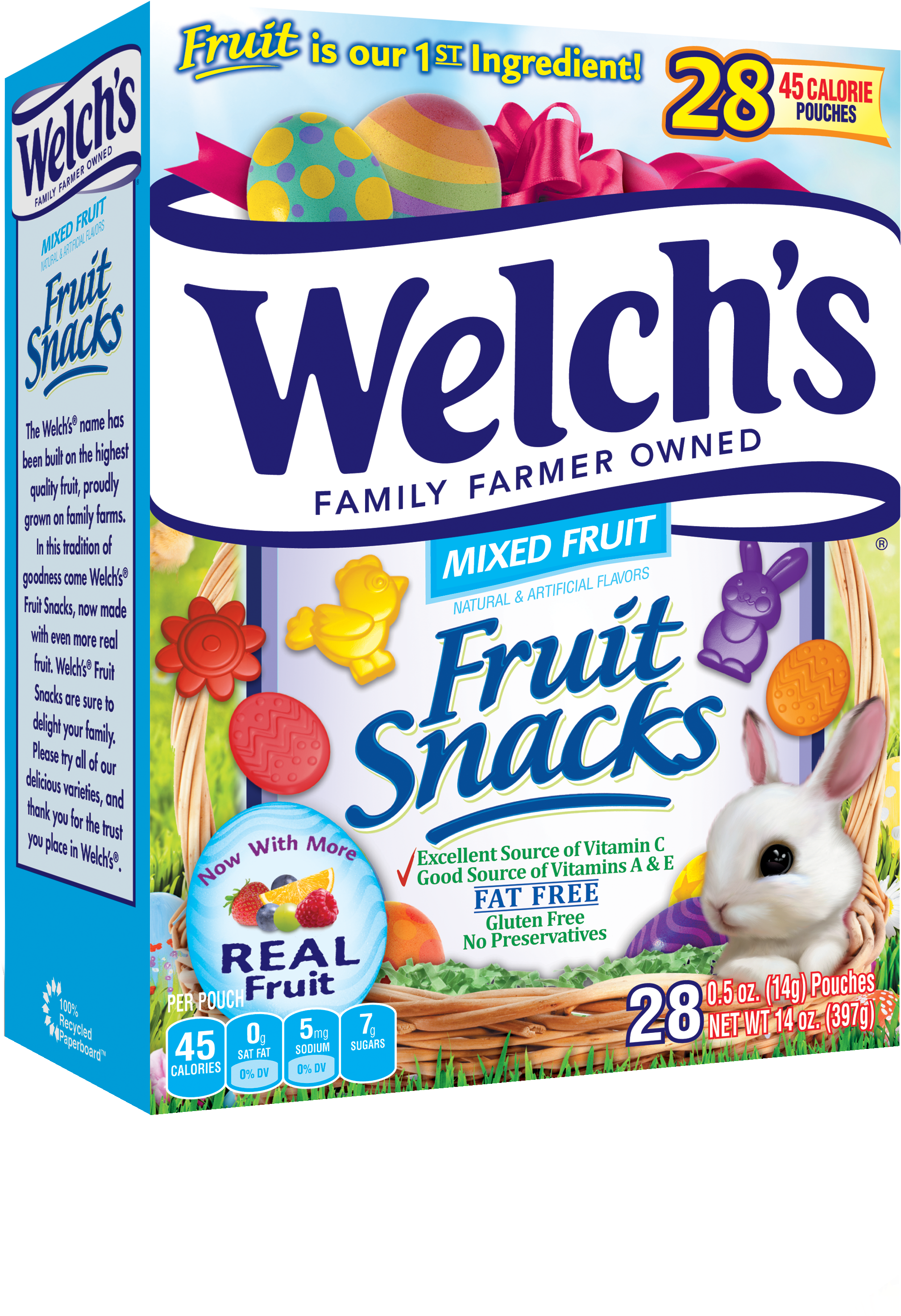 Easter Bunny - Superfruit Welch's Fruit Snacks (3099x3082), Png Download