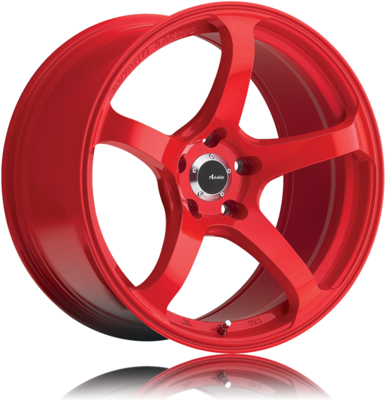 Red 5 Spoke Rims (600x600), Png Download