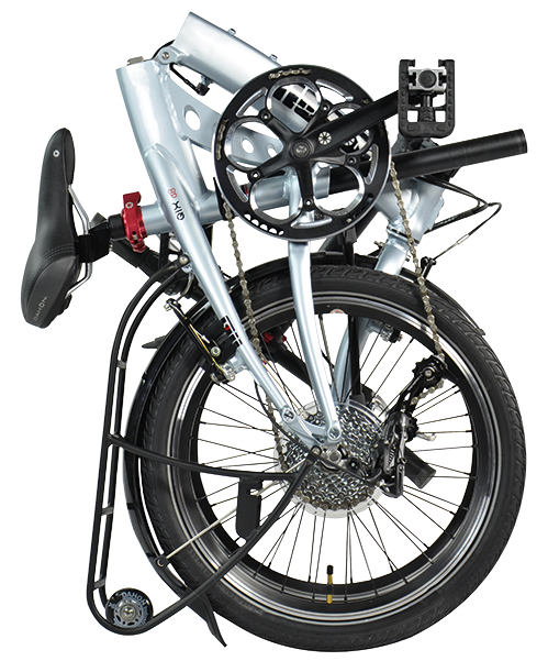 Qix D8 U 20″ - Dahon Qix D8 2017 Folding Bike - Silver, Wheel 20" (600x600), Png Download