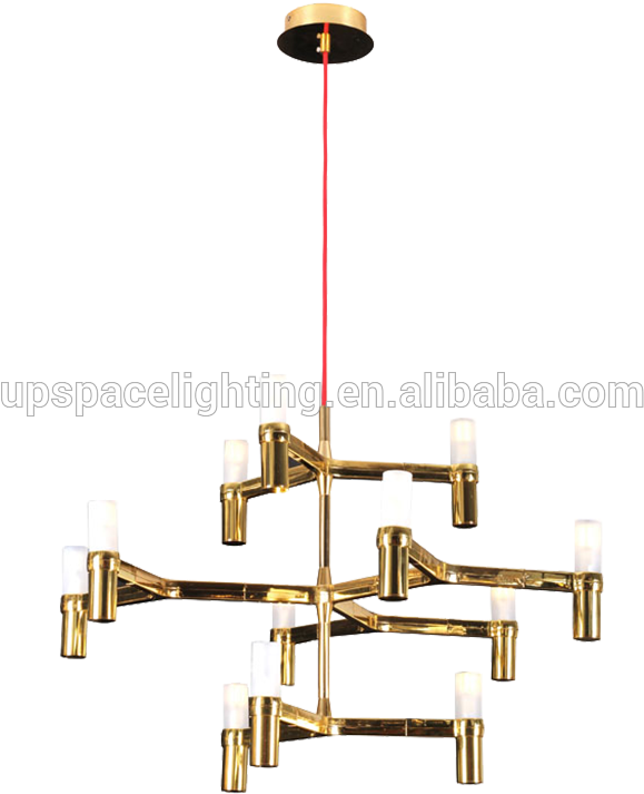 Modern Decorative Black Metal Led Hanging Chandeliers - Chandelier (800x800), Png Download