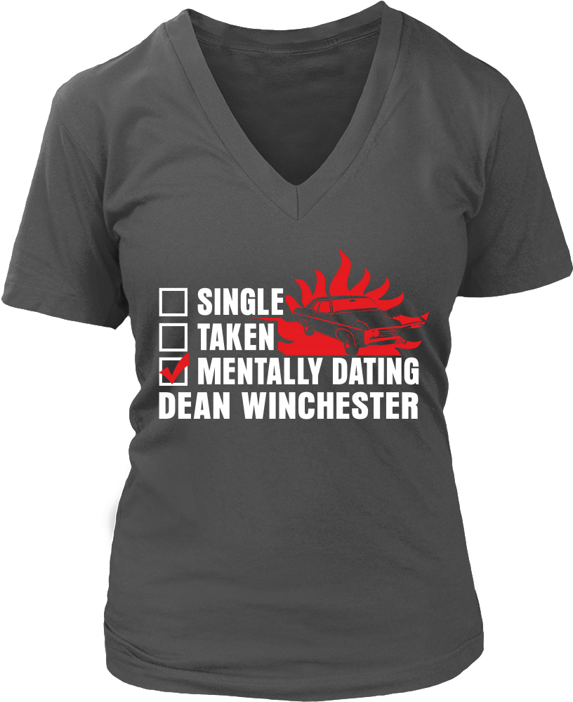 Mentally Dating Dean Winchester - Womens 1968 T Shirt (1000x1000), Png Download