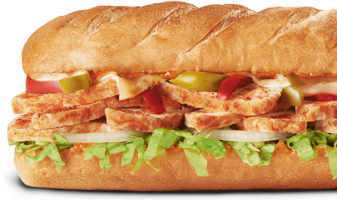 Spicy Cajun Chicken Sub - Firehouse Subs (660x485), Png Download
