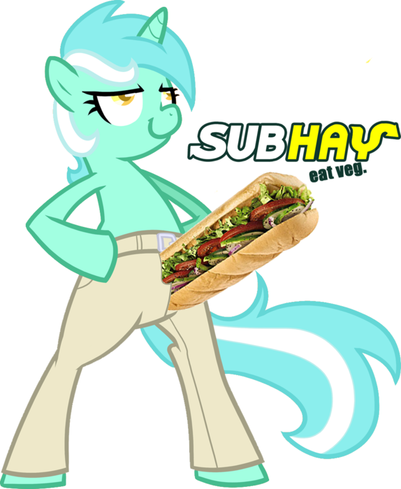 Clothes, Edit, Lyra Heartstrings, Pants, Pony, Sandwich, - Subway Sandwich In Pants (574x700), Png Download