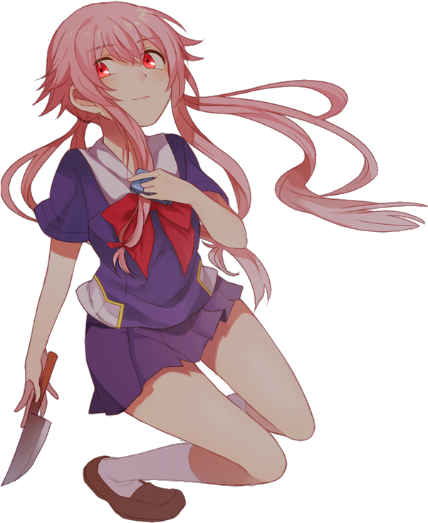 Report Abuse - Yuno Gasai (600x780), Png Download