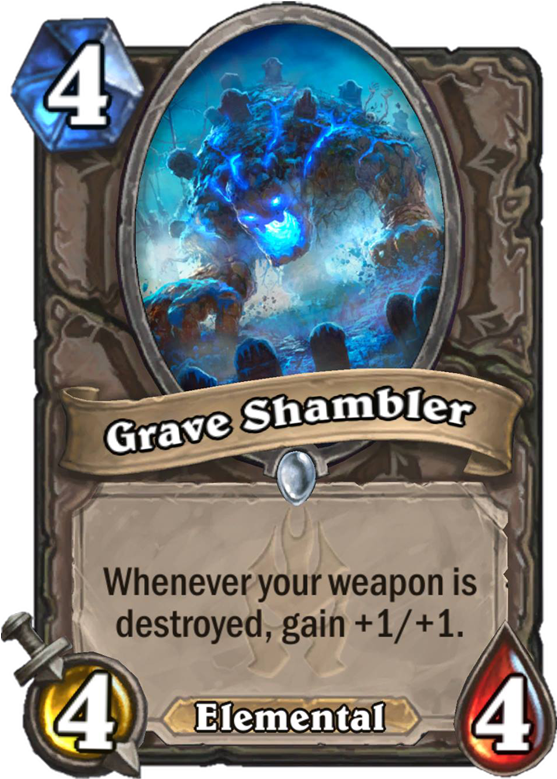Grave Shambler - Hearthstone Card Murloc (567x811), Png Download