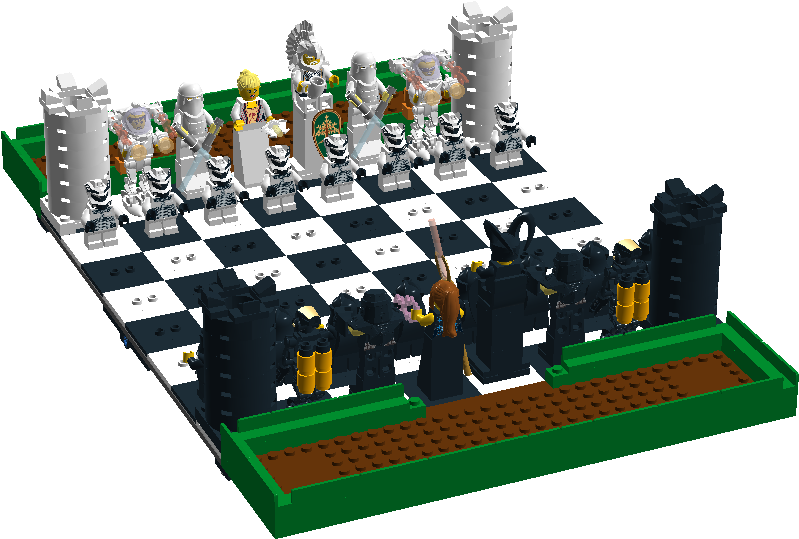 Lego Chess Game Set - Lego (1357x576), Png Download