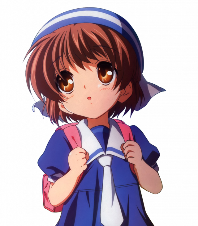 Anime Child Png Vector Black And White Download - Clannad Ushio Png (640x732), Png Download