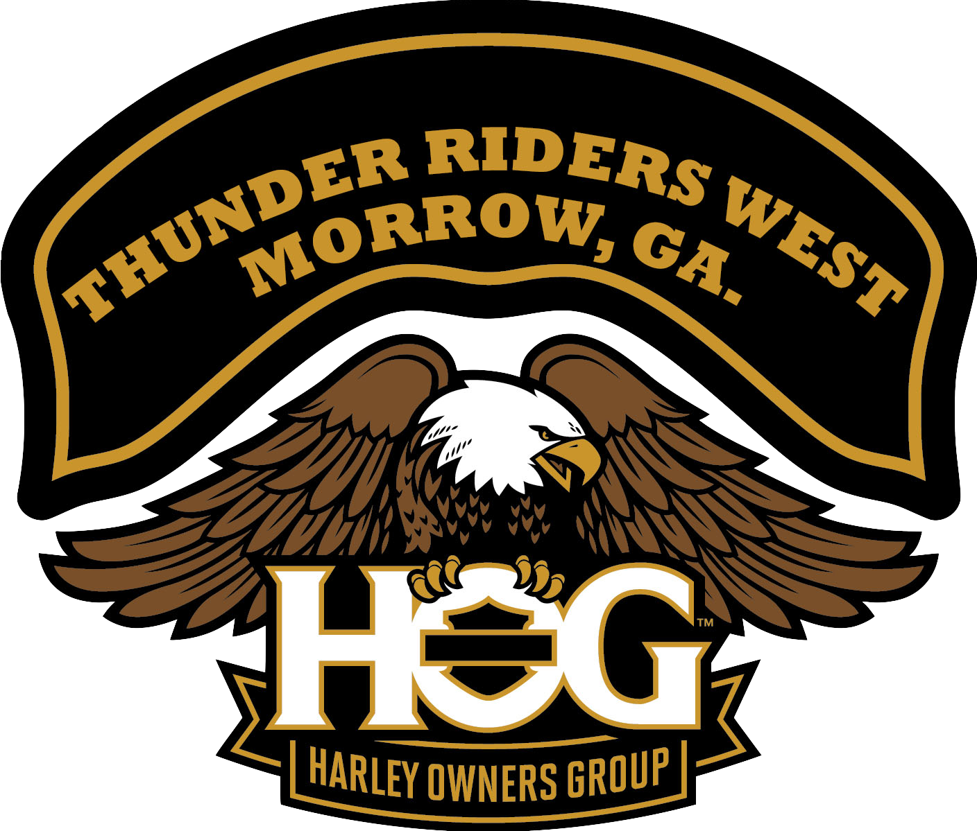 Thunder Riders West H - Jeddah Chapter Hog (1408x1199), Png Download