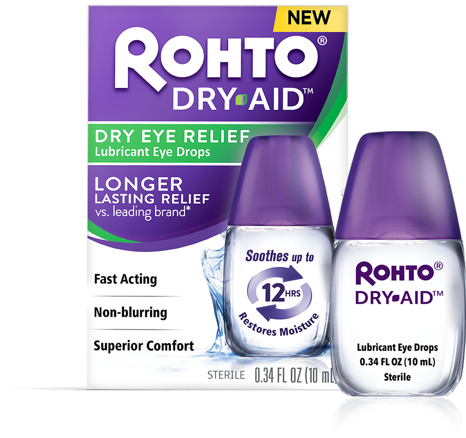 Do You Suffer From Dry Eyes Are You Constantly Putting - Rohto Dry Aid Eye Drops (1000x897), Png Download