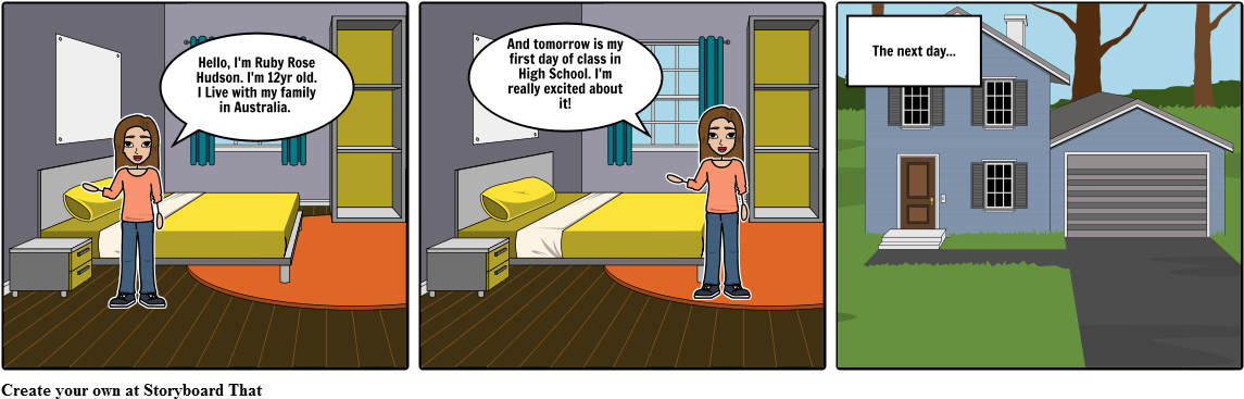 The Mean Girls In High School - Scarlet Ibis Storyboard (1164x385), Png Download