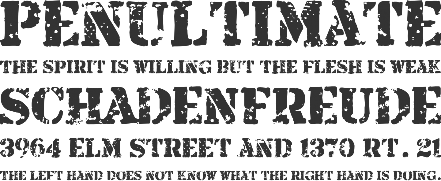 Armalite Rifle Font - Tiza Font (1440x592), Png Download