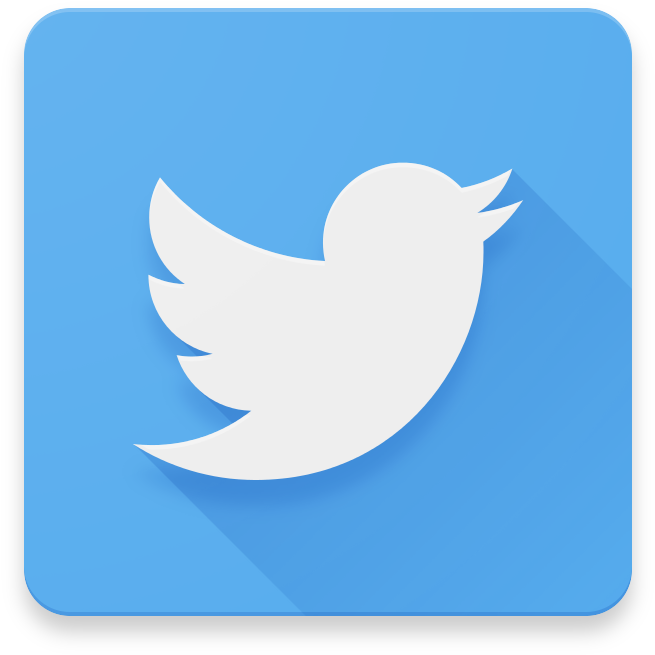 Twitter App Concept - Twitter Material Design Icon (768x768), Png Download