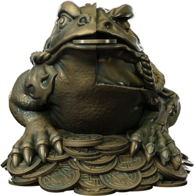 Fortune Frog (1000x1000), Png Download