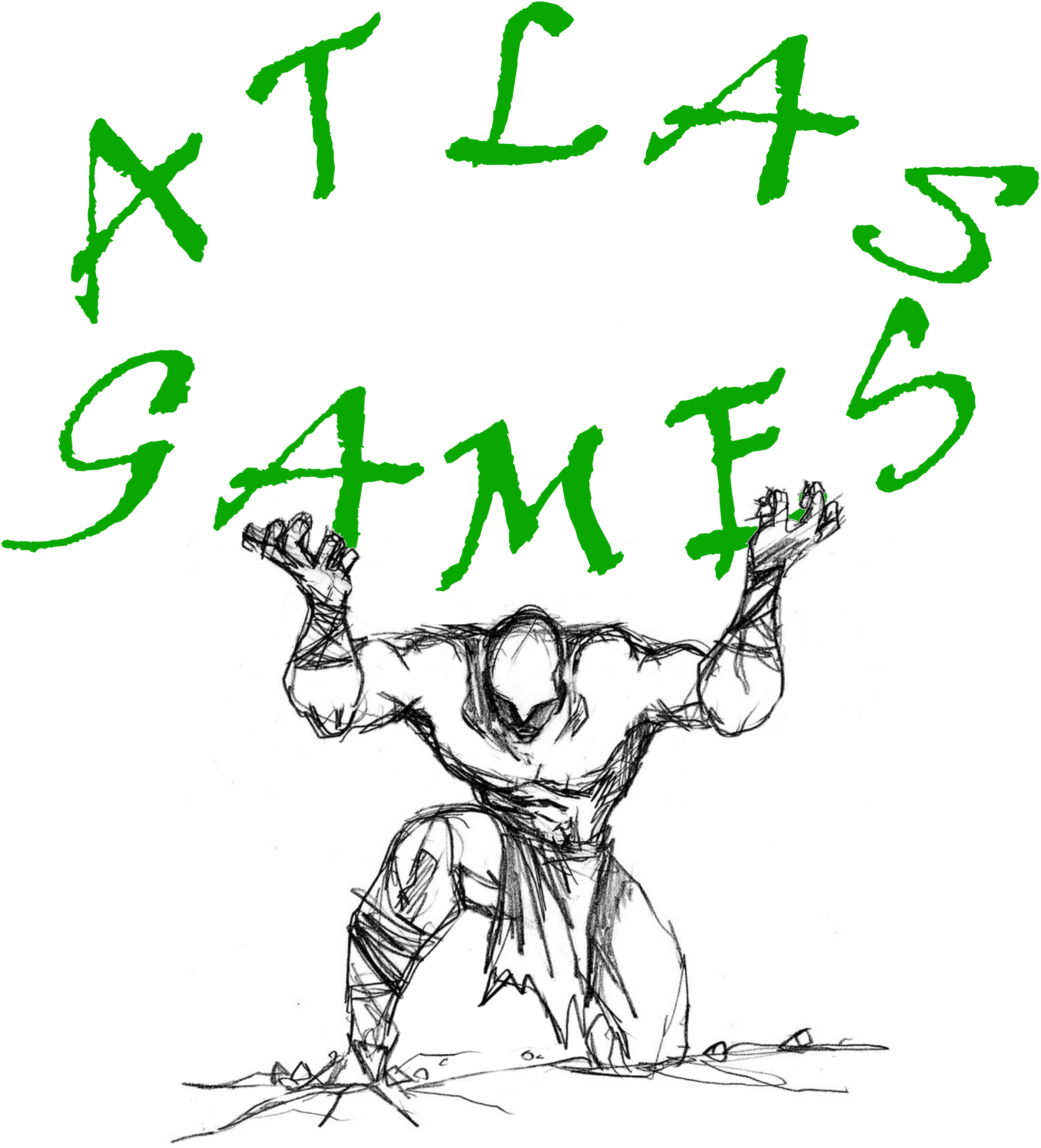 Clipart Royalty Free Atlas Drawing Titan - Atlas Holding The Earth Drawing (4000x4000), Png Download