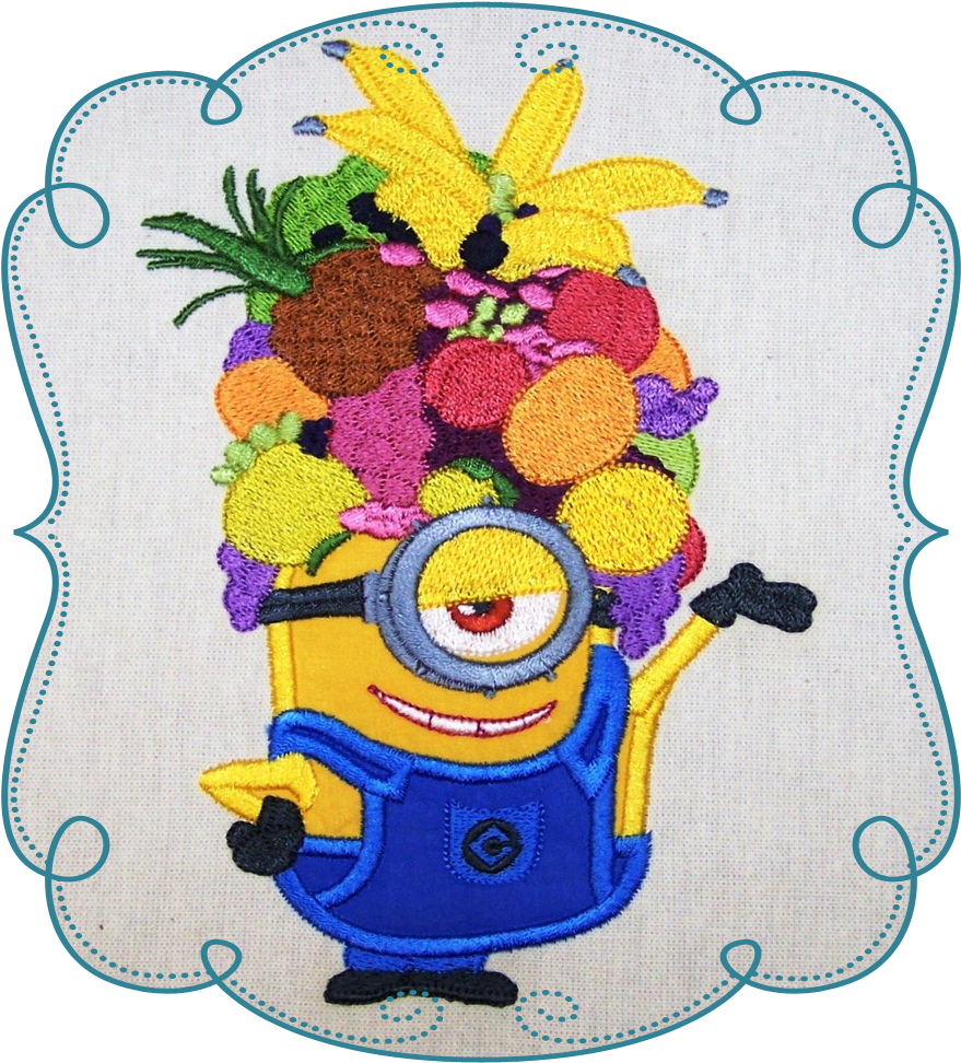 Fruit Basket Rascal - Machine Embroidery (1000x1000), Png Download
