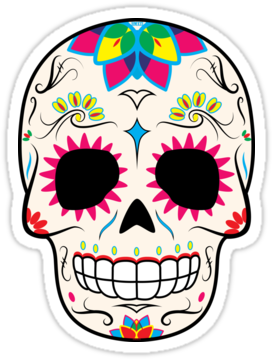 Skull Emoji Transparent - Catrin Y Catrina Png (375x360), Png Download