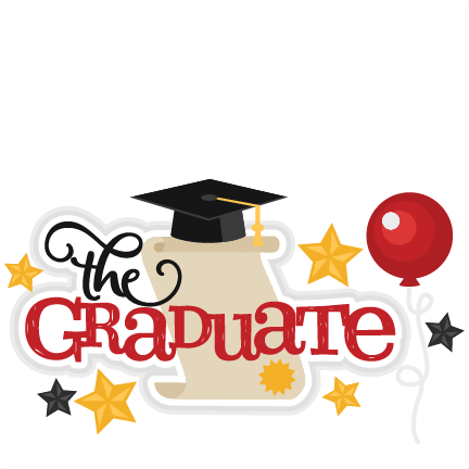 The Graduate Title Svg Scrapbook Cut File Cute Clipart - Miss Kate Cuttables Graduation (432x432), Png Download