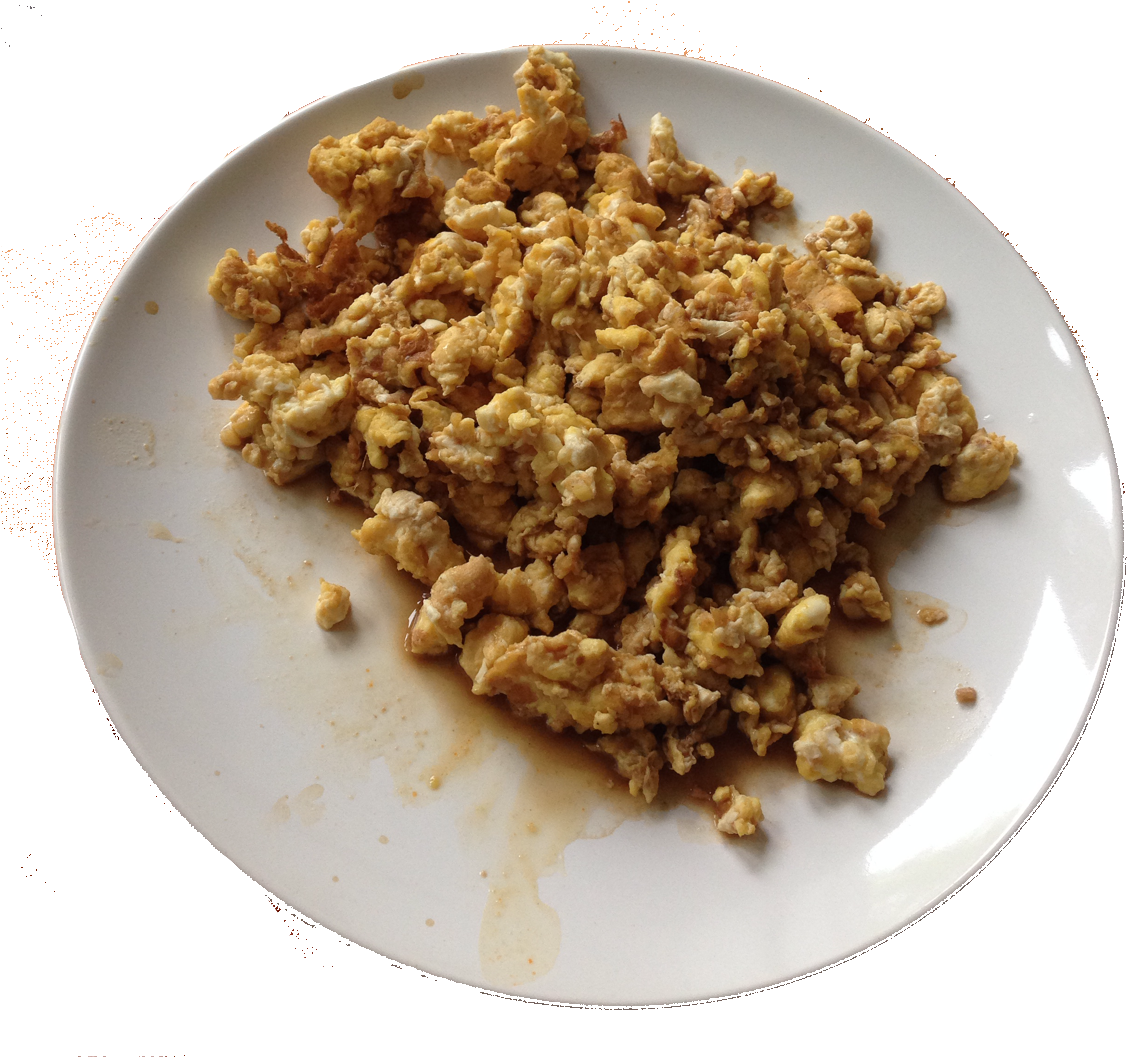 Chinese Scrambled Eggs - Crumble (1136x1058), Png Download