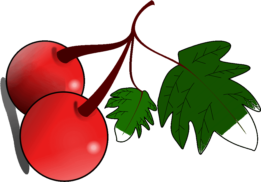 Cherry Clipart Friut - Fruit Clip Art (1280x720), Png Download