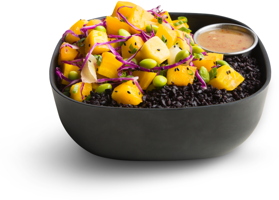 Mango Beet Poke Bowl - Gluten-free Diet (1242x1242), Png Download
