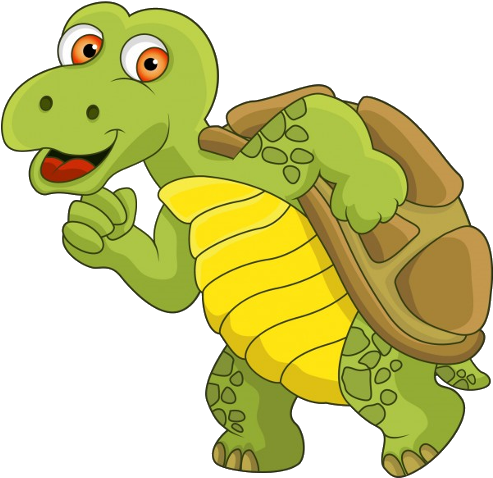 Clip Royalty Free Stock And Cartoon Png Images On A - Turtle Cartoon No Backround (500x500), Png Download