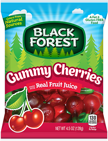 Black Forest Gummy Cherries - Black Forest Gummy Worms (500x500), Png Download