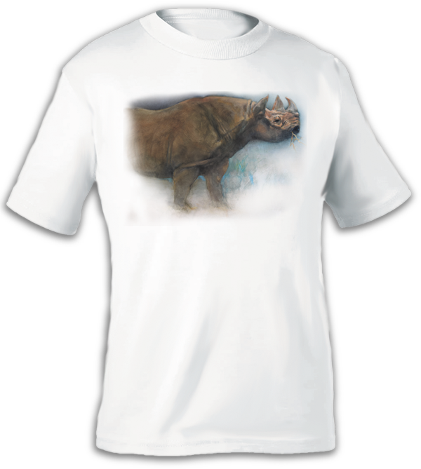 Black - Rhinoceros (600x669), Png Download