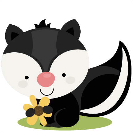 Cute Skunk - Baby Skunk Clipart (432x432), Png Download