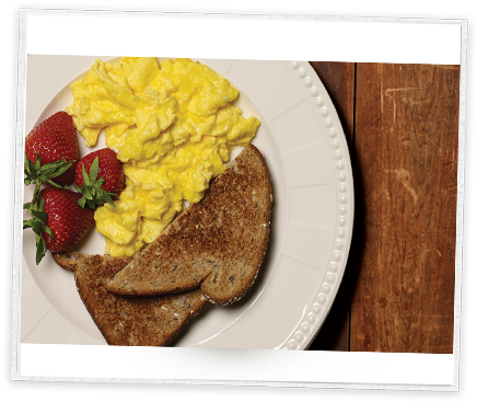 Sizzling Scrambled Eggs - Egg (460x380), Png Download