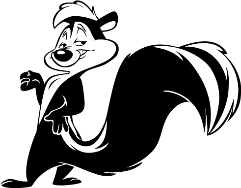 Skunk Png - Pepe Le Pew (500x408), Png Download