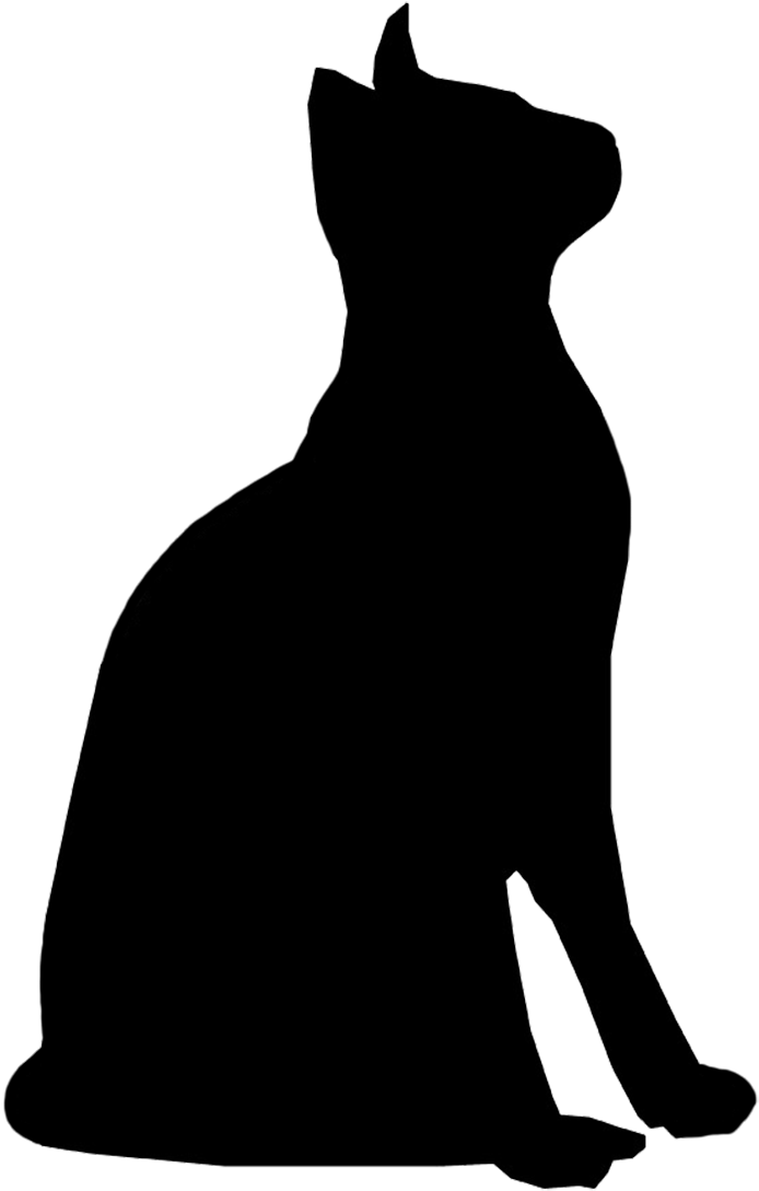 Silhouette Of Attentive Cat - Cat Silhouette Transparent Background (846x1181), Png Download