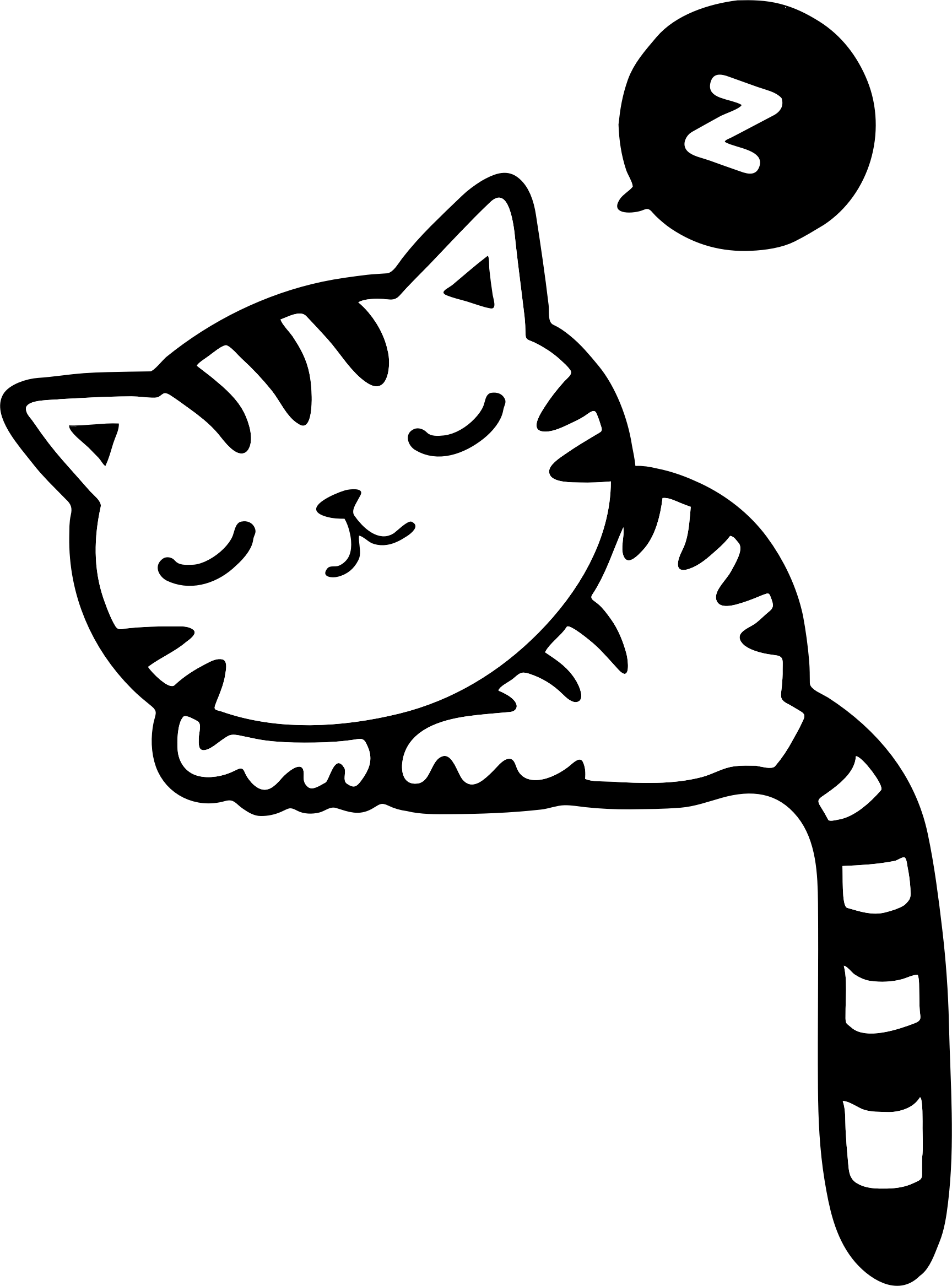 Cat Clipart Mat - Kitty Clipart (1728x2334), Png Download