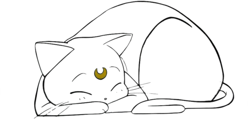 91 Images About ᴛʀᴀɴsᴘᴀʀᴇɴᴛ ᴛʀᴀsʜ On We Heart It - Sailor Moon Cat Png (500x375), Png Download