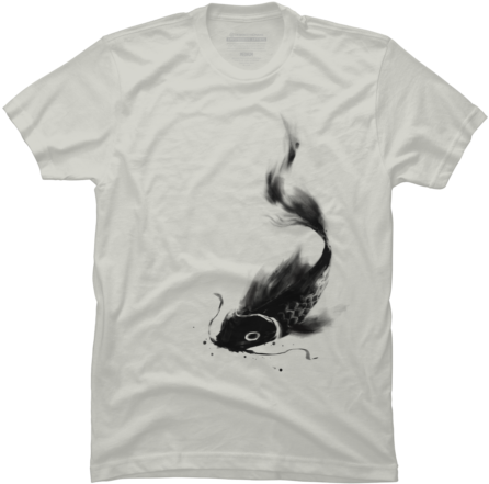 Koi Wash $25 - Koi Fish Watercolor Black (480x480), Png Download