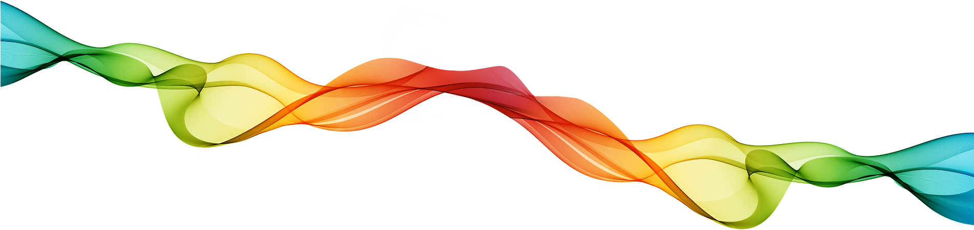 Colorful Waves Png Download - Portable Network Graphics (1900x500), Png Download