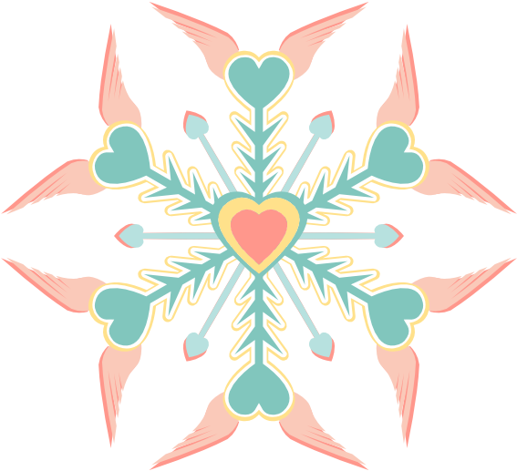 How To Set Use Colorful Snowflake Clipart (600x600), Png Download